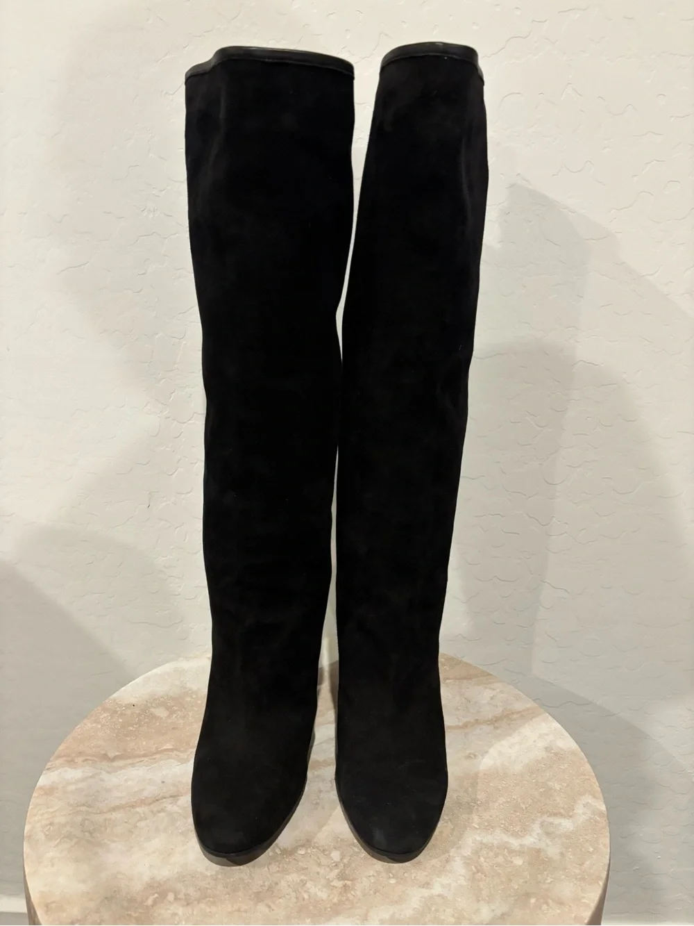 Stuart Weitzman Charlie Women’s Black Knee-High Suede Boots